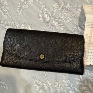 Louis Vuitton Black Embossed Wallet